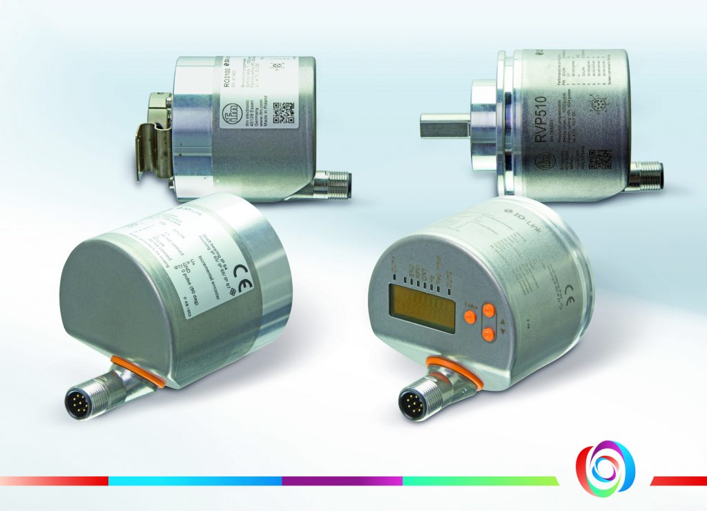 Inkrementale Drehgeber mit IO-Link 1 Der Anschluss erfolgt über eine 5-polige beziehungsweise 8-polige M12-Steckverbindung, die sowohl radial als auch axial verwendbar ist.