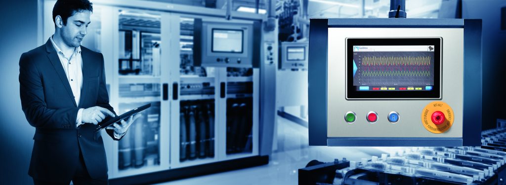 Wie entwickelt man intuitive Bediensysteme? 1 Touch-Displays der neuesten Generation, wie das XV300 von Eaton, sind für die heutigen Anforderungen, wie Gestenbedienung und Multitouch, gerüstet.