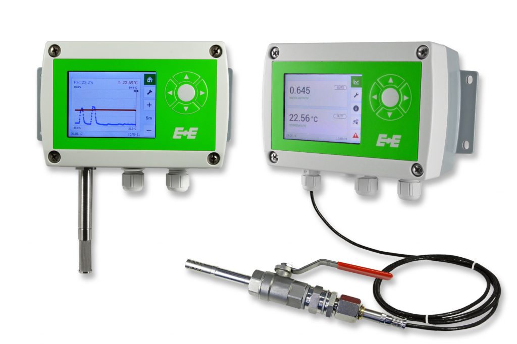 Feuchte- und Temperatur-Messumformer 1 EE310 Feuchte und Temperatur Messumformer (links) und EE360 Feuchte in Öl Messumformer (rechts)