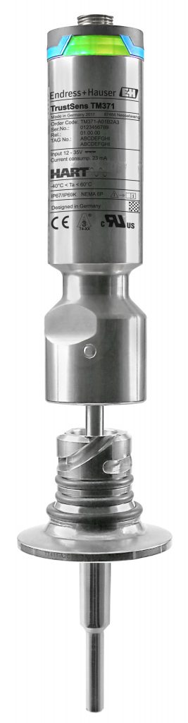 Selbstkalibrierendes Thermometer 1 Das hygienische Thermometer ist vor allem für Anwender bestimmt, die eine lückenlose Übereinstimmung zu den FDA bzw. GMP-Regeln benötigen.