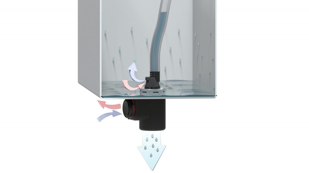 Den Druck rausnehmen 2 Über die Out-Fit-Bauteile gelingt ein sicherer Druckausgleich im geschützten Gehäuse sowie die Kondensat-Ableitung.