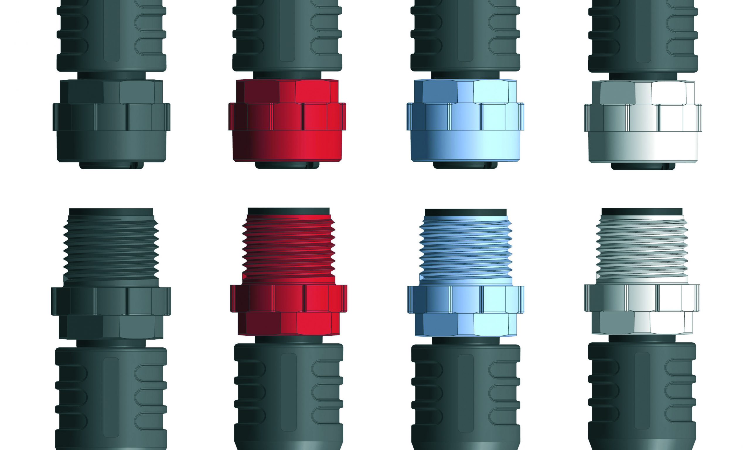 M12x1-Steckverbinder mit Kunststoffüberwurf 7 M12x1-Steckverbinder
mit Kunststoffüberwurf