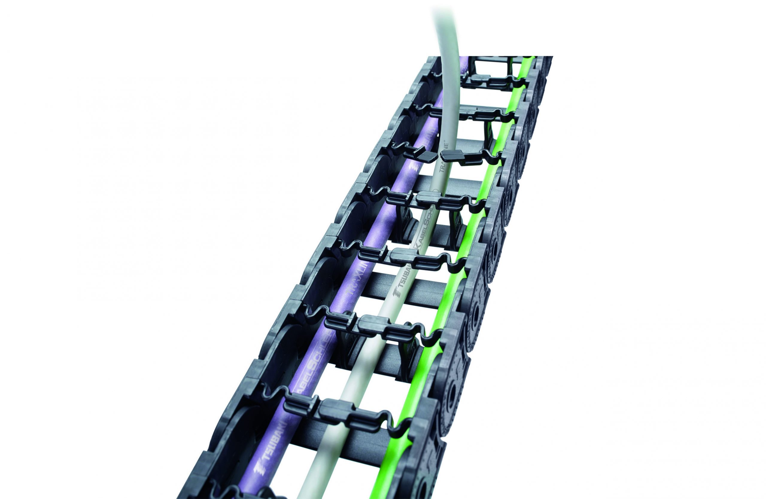 Schnell öffnende Energieführungsketten