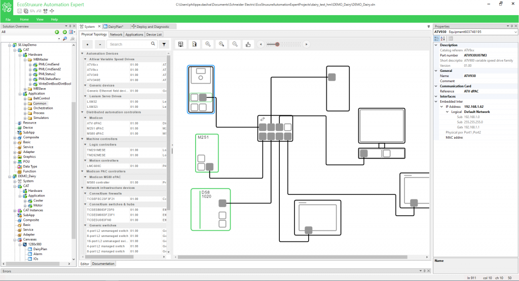 Hardwareunabhängige Steuerungstechnik 1 EcoStruxure Automation Expert ermöglicht verteilte Automatisierung mit anlagebezogenen, portablen und praxisbewährten Softwarekomponenten, unabhängig von der Hardware.