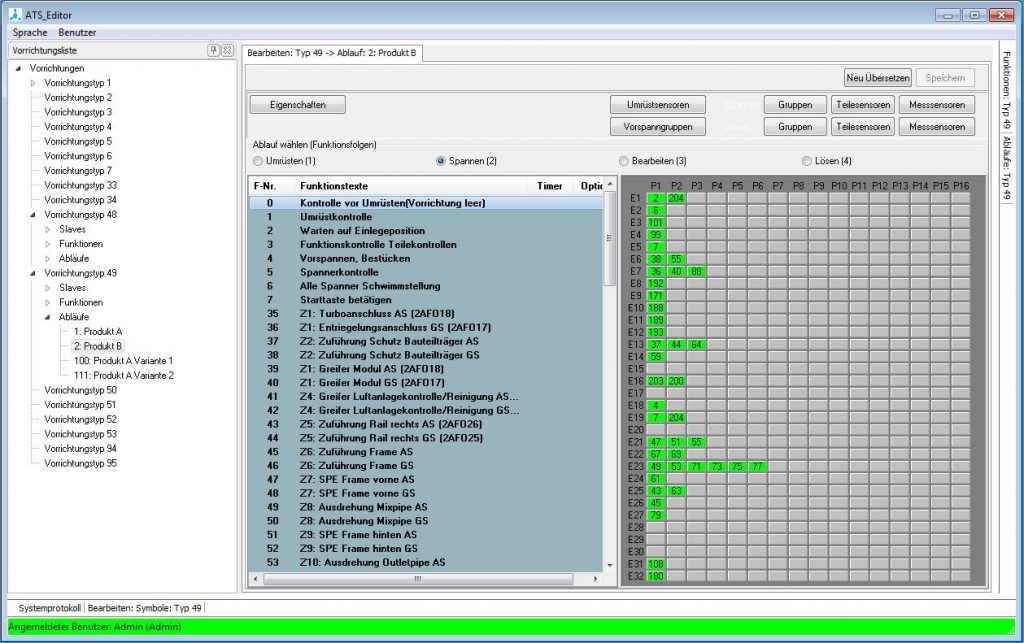 Programmierung von Spannprogrammen vereinfachen 3 Ablauf in Bearbeitung