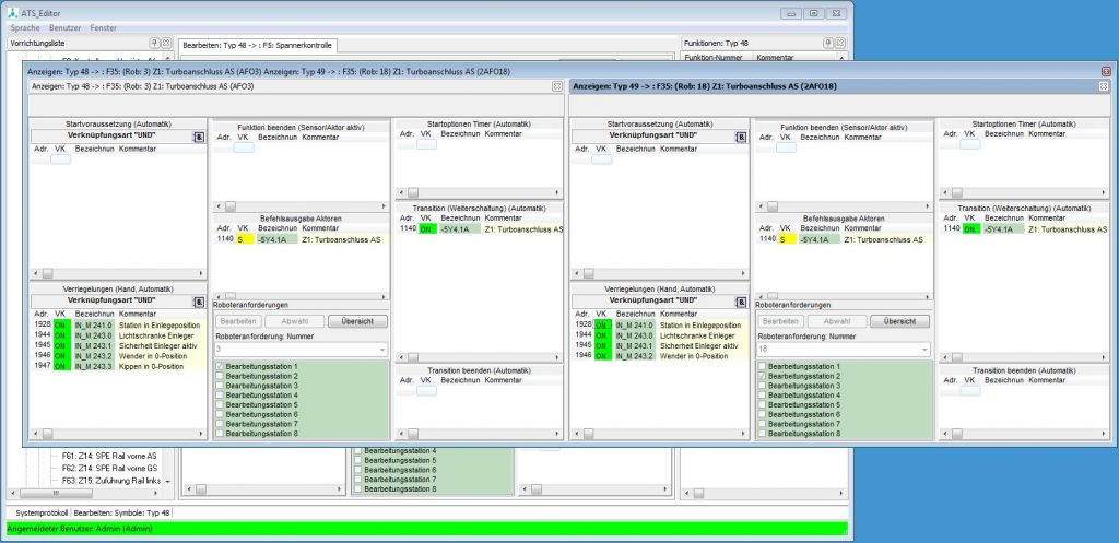 Programmierung von Spannprogrammen vereinfachen 10 Gleiche FUnktion zweier