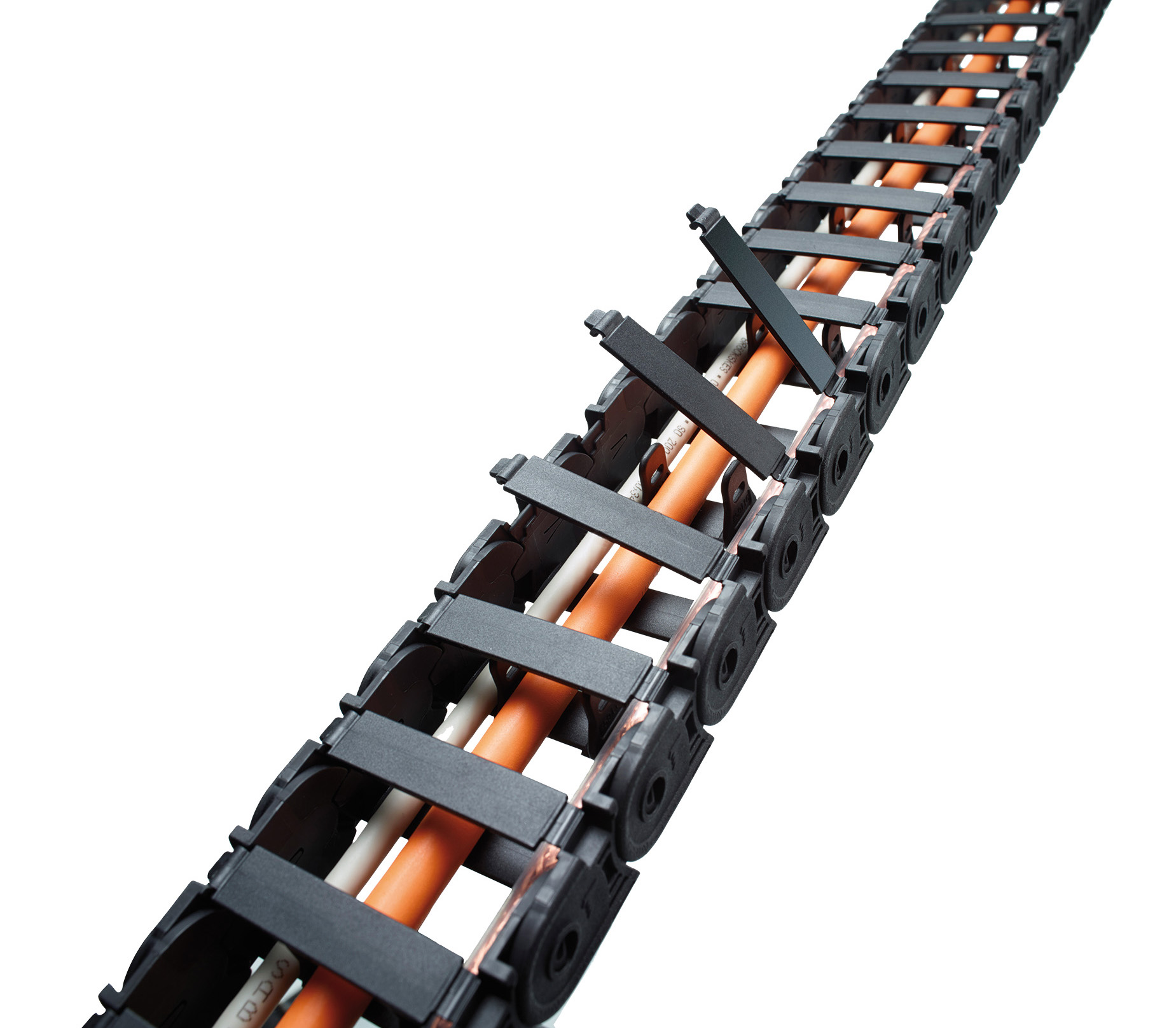 Schnell zu öffnende Energieführungsketten