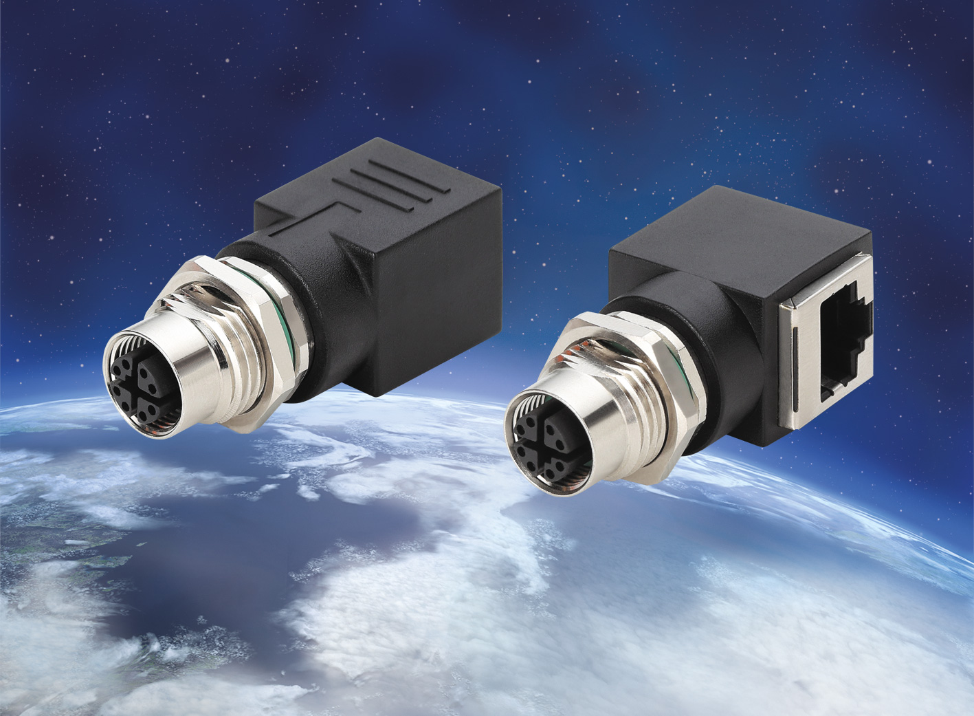 Cat-6A-Schrankdurchführung mit IP67 8 Cat-6A-Schrankdurchführung mit IP67