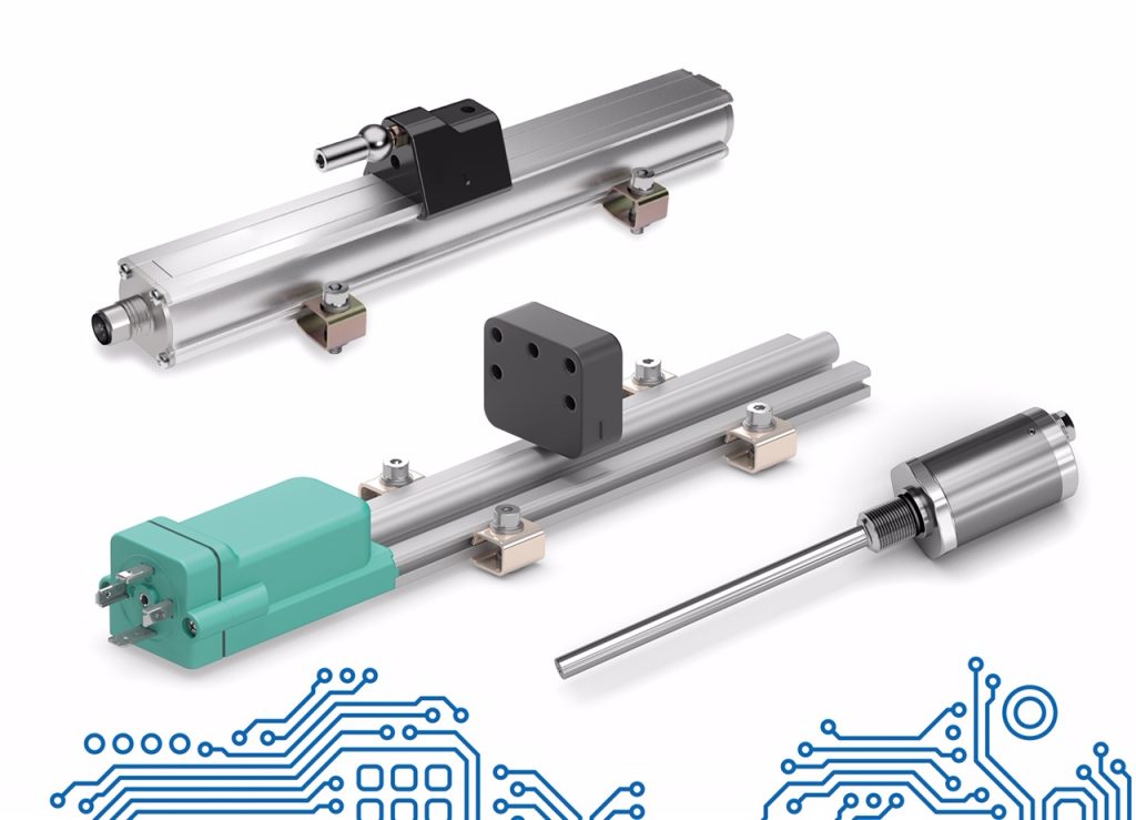 Berührungslose magnetostriktive Wegaufnehmer 1 Die berührungslosen Wegaufnehmer sind in Stab- oder Profilbauform verfügbar.