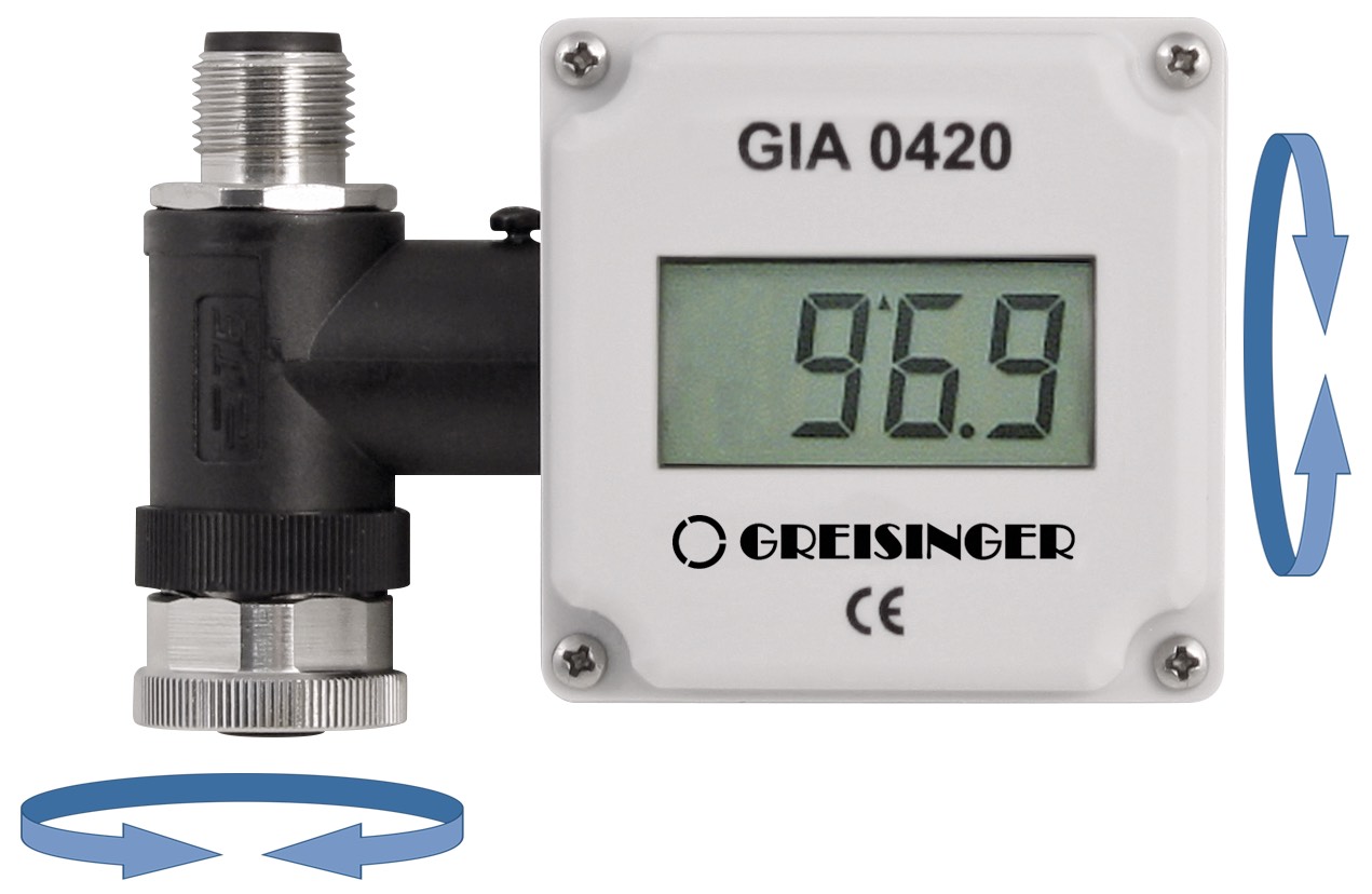 Aufsteckanzeige mit M12-Anschluss