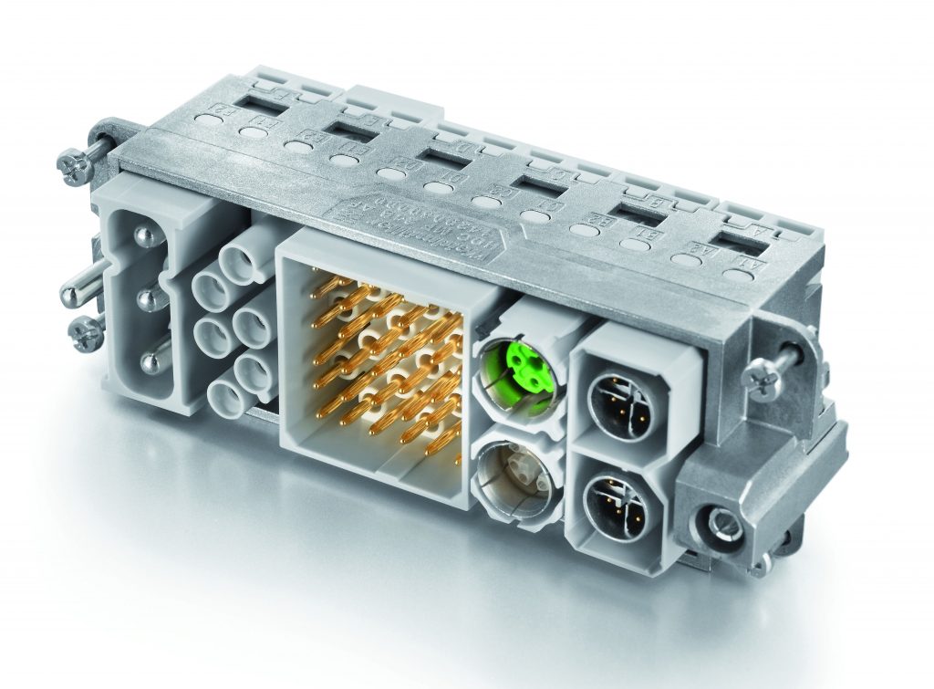 Modulare Steckverbinderlösung zur Übertragung von Energie, Signalen und Daten 1 Weidmüller RockStar ModuPlug: Mit einzelnen Modulen kombinieren Anwender viele benötigte Funktionen zur Übertragung von Energie, Signalen und Daten in einem Steckverbinder.