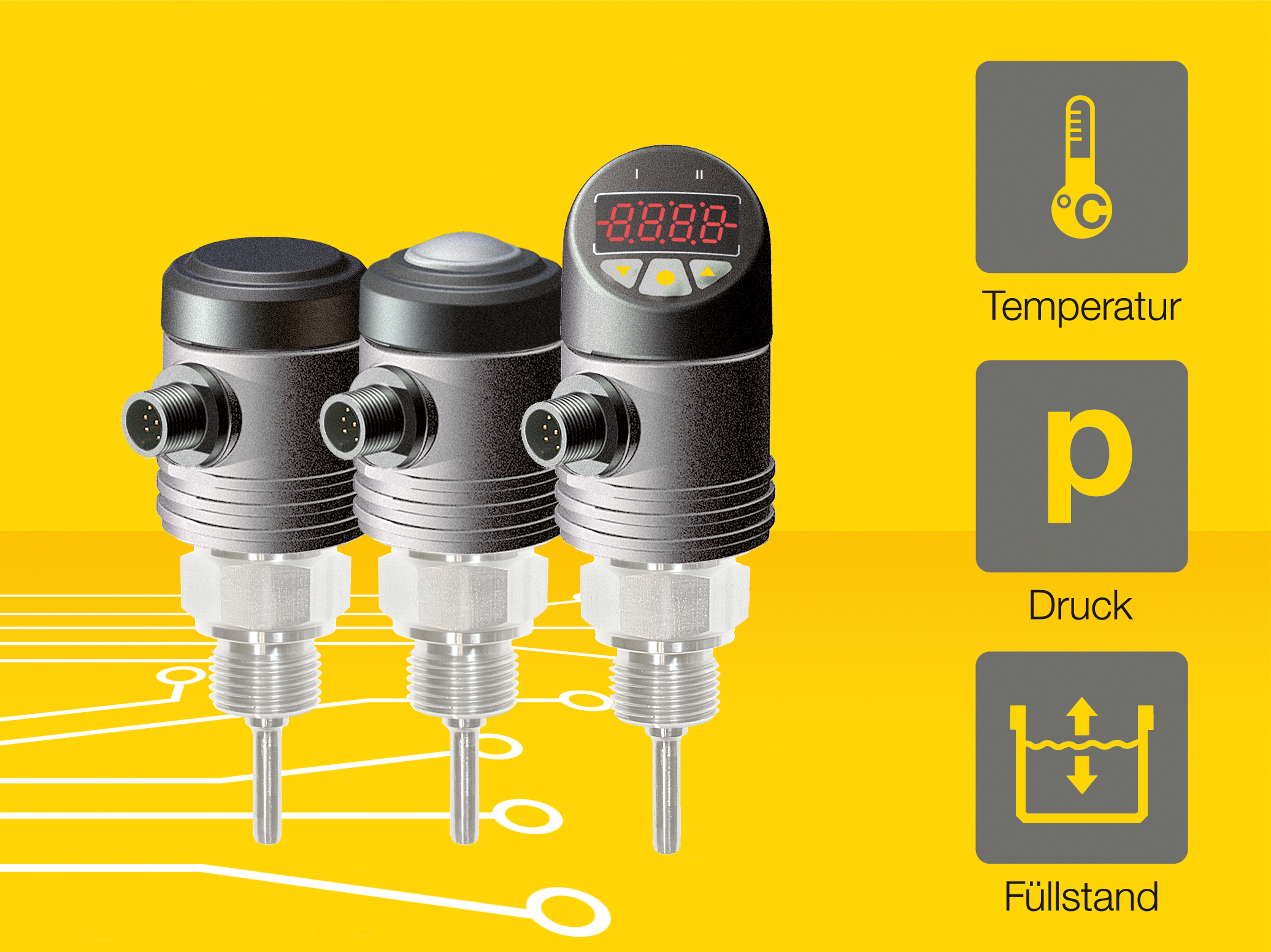 Messsensoren in drei Varianten 3 Messsensoren in drei Varianten