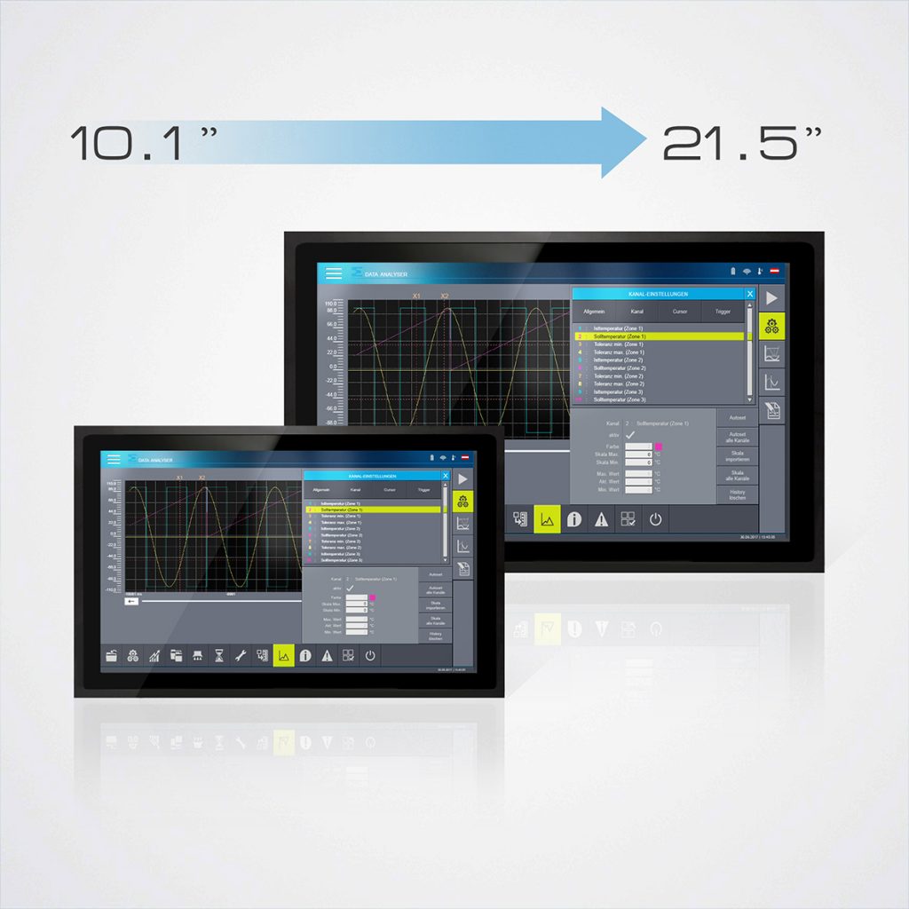 Automatisierungslösungen für intelligente Fabriken 2 HMI Widescreen Pressebild