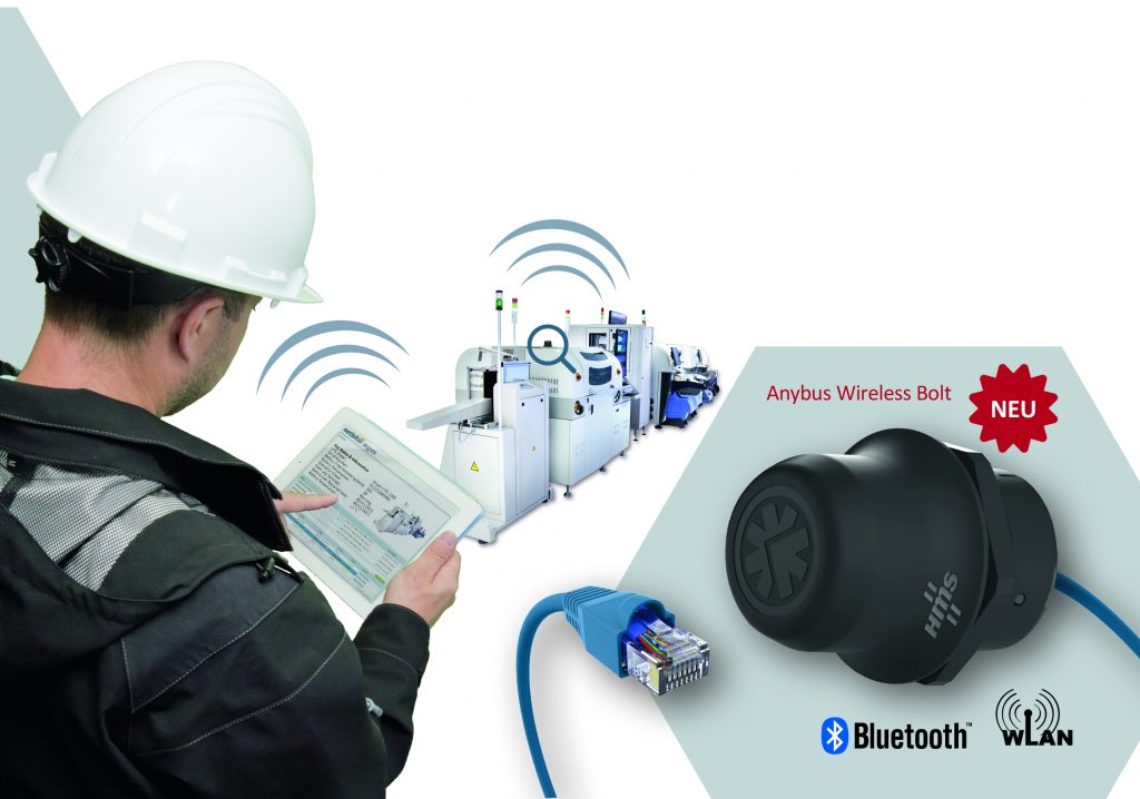 Anybus Wireless Bolt: Die neue, kompakte wireless Lösung von HMS 2 Montage Wireless Bolt