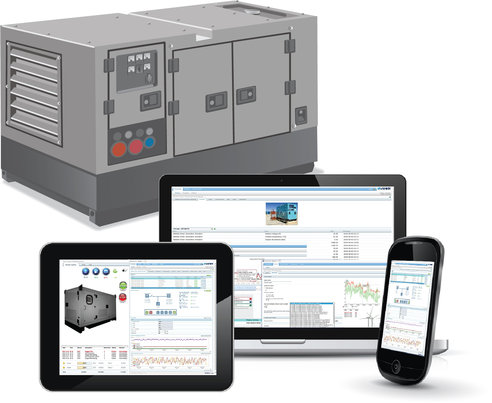 Einfaches und sicheres Monitoring von Generatoren