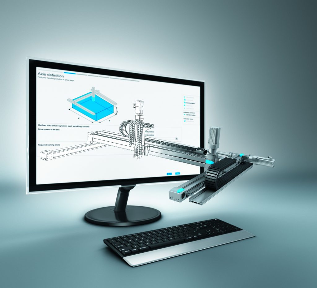 In wenigen Minuten zum passenden Handlingsystem 1 Mit dem Handling Guide Online könnten Maschinen- und Anlagenbauer ihre Time-to-Market – bezogen auf die eingebauten Handhabungssysteme – um bis zu 70 % verkürzen. (Foto: Festo AG & Co. KG)