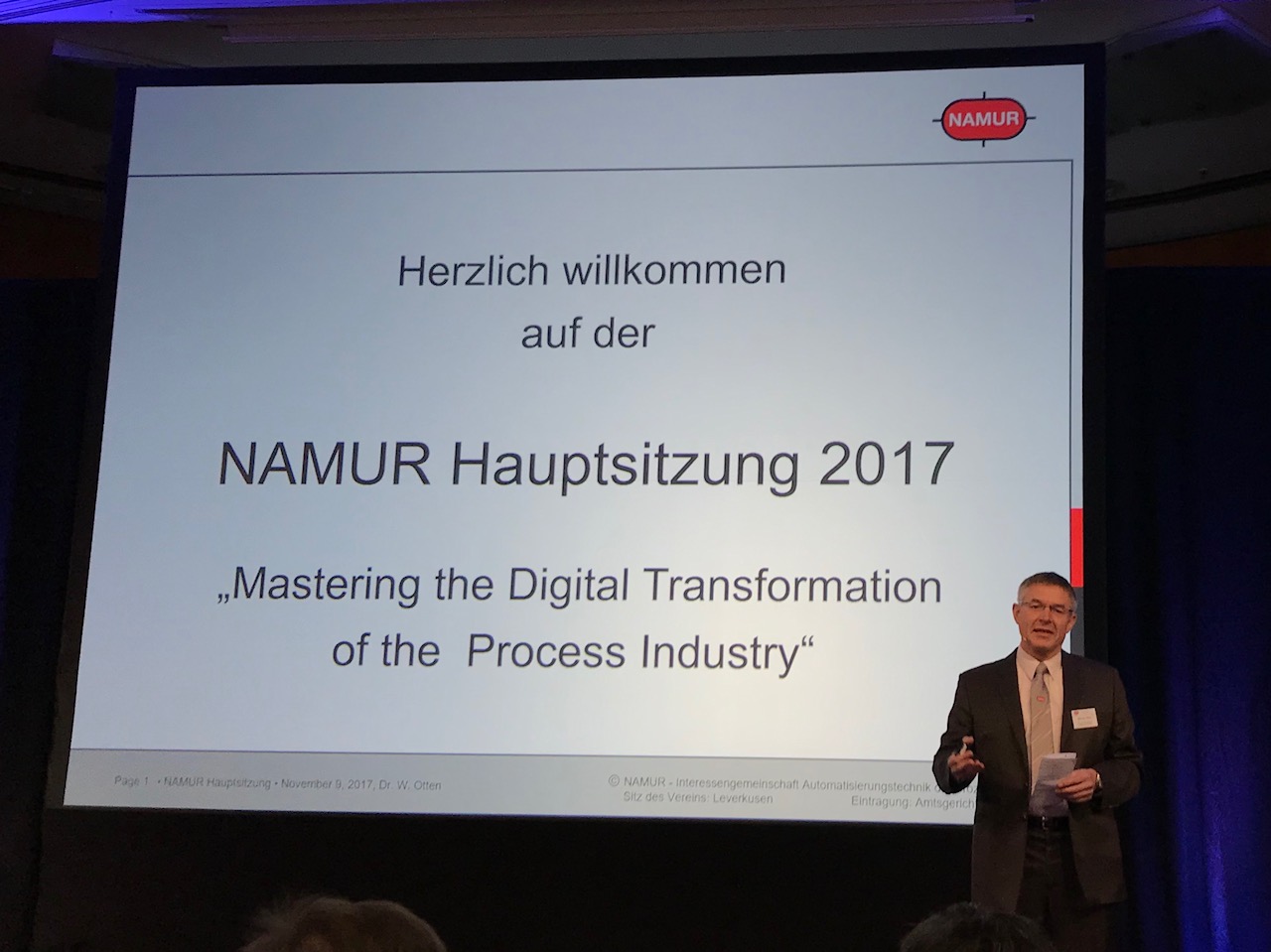 80. Namur-Hauptsitzung 6 80. Namur-Hauptsitzung