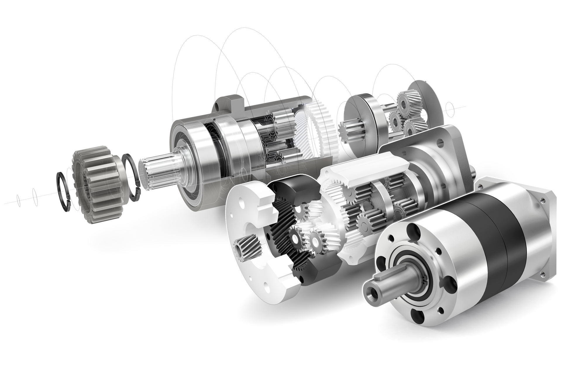 Planetengetriebe für den automatischen Portier