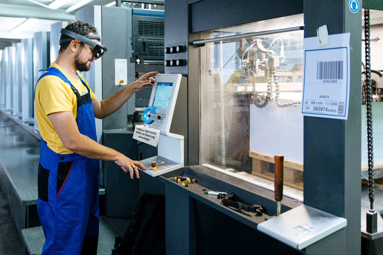 Augmented Reality in der Maschinenhalle