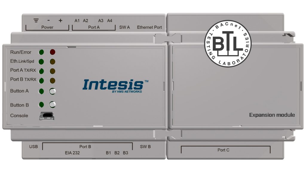 Protokollumsetzer für Profinet und Bacnet 1 INBACPRT1K20000 front BTL 1