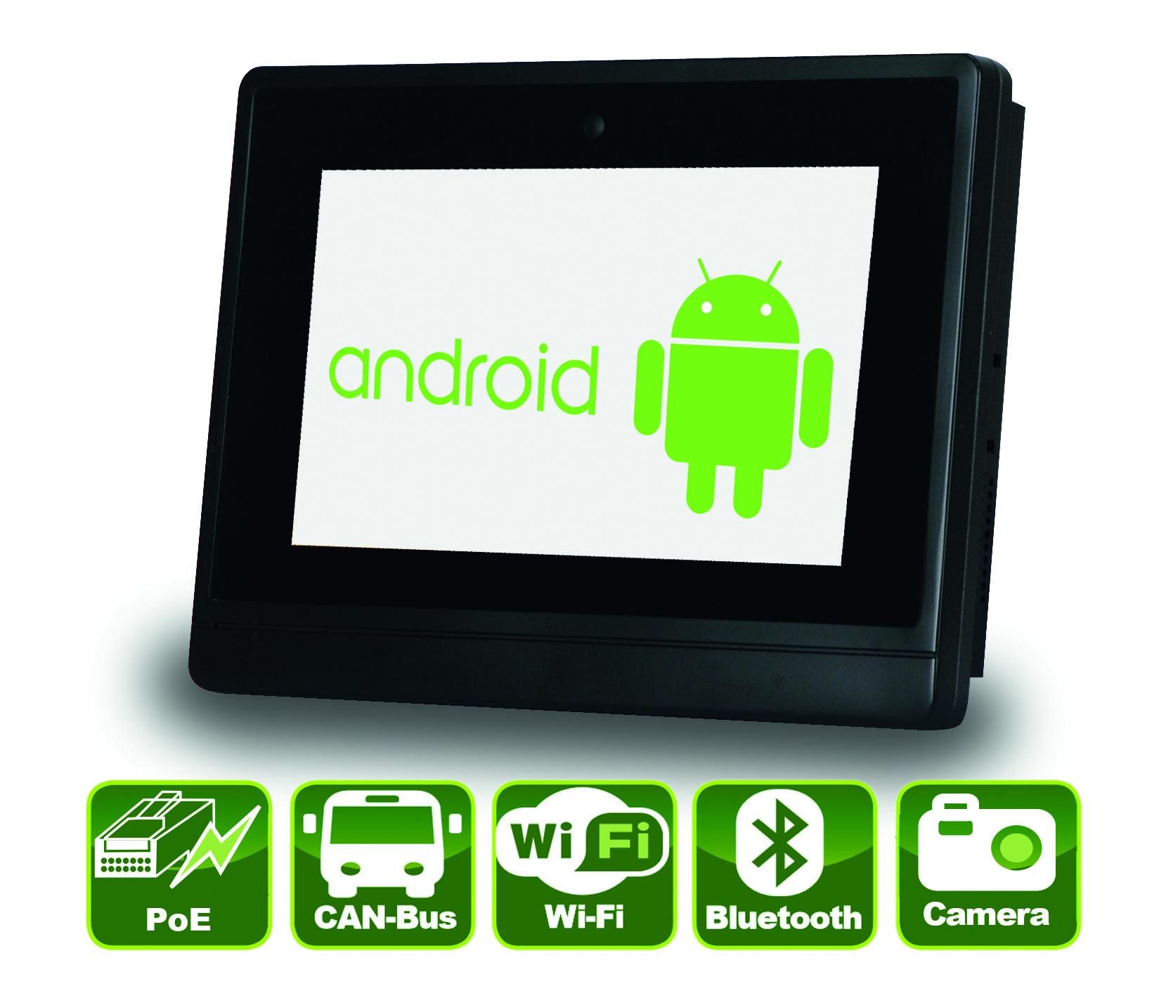 PoE-Panel-PC mit geringer Einbautiefe