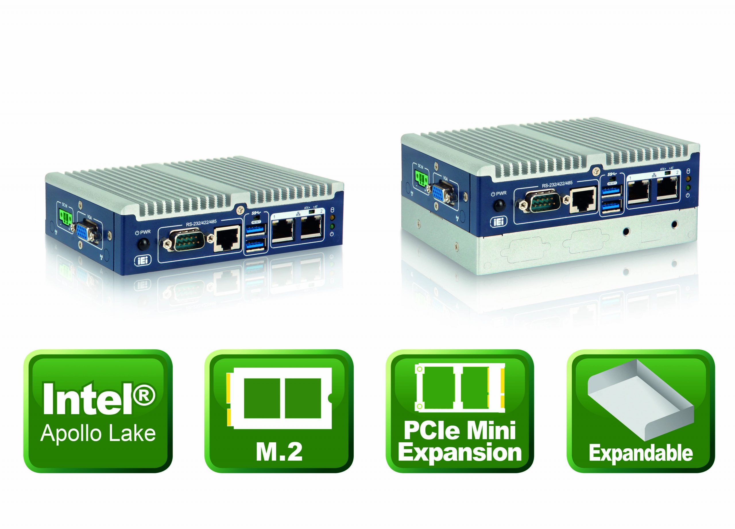 Embedded-PC mit vertikaler Modularität