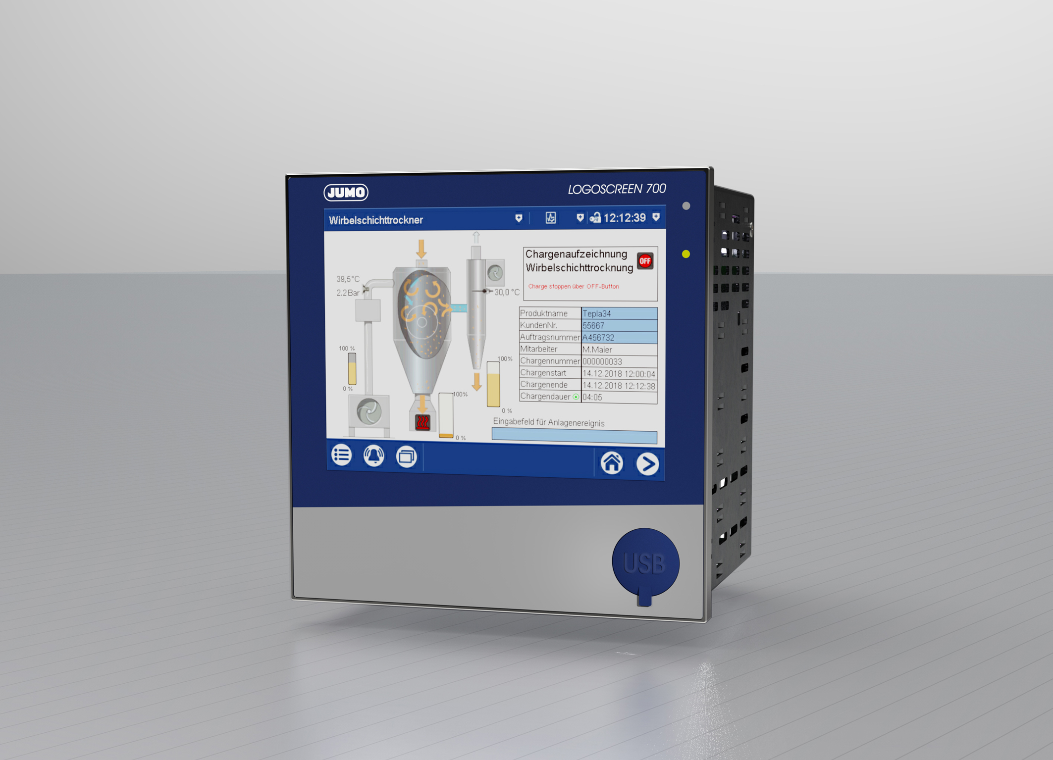 Bildschirmschreiber mit hoher Sicherheit
