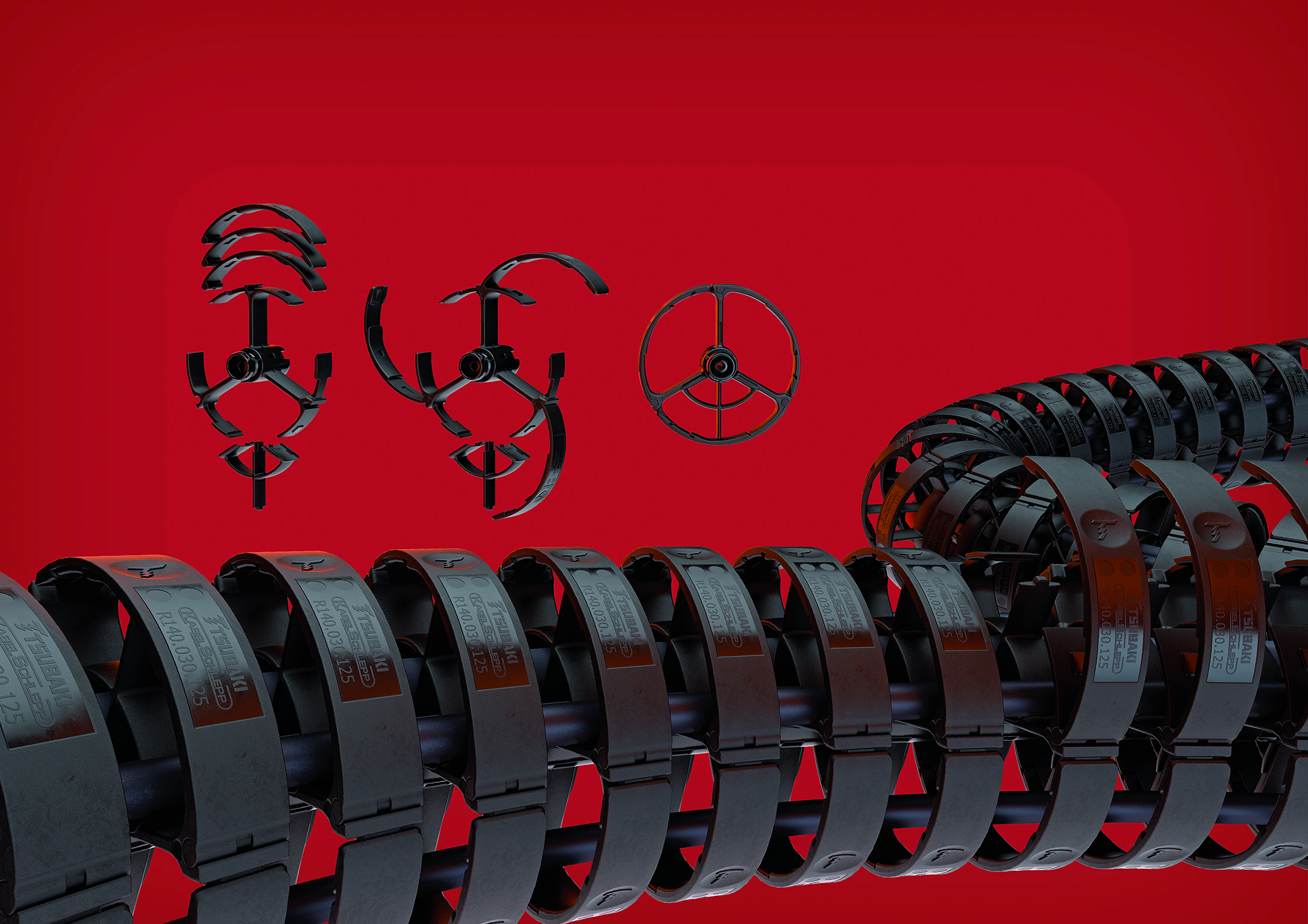 Energieführungskette werkzeuglos konfektionieren