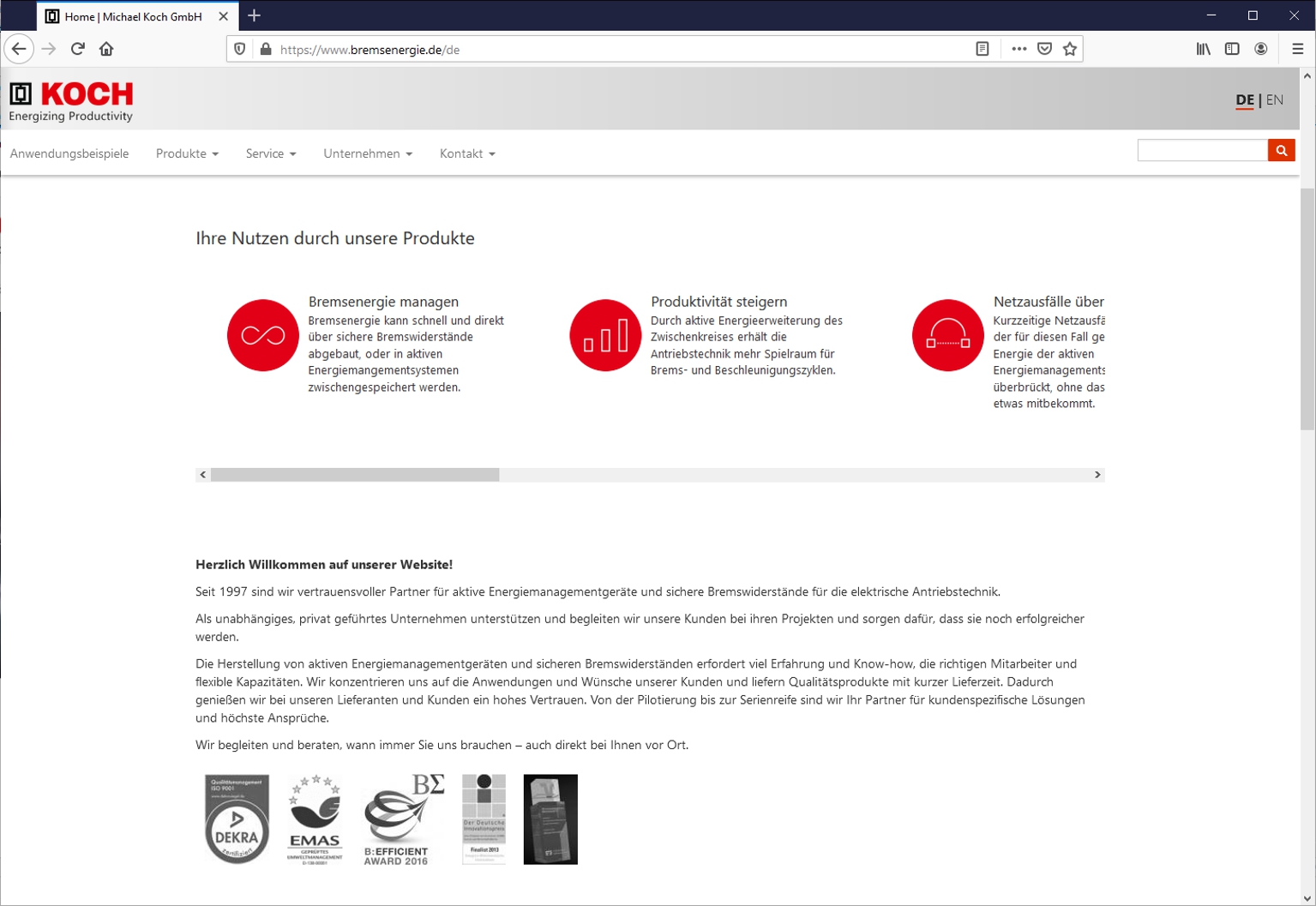 Neue Website von Michael Koch 5 Neue Website von Michael Koch
