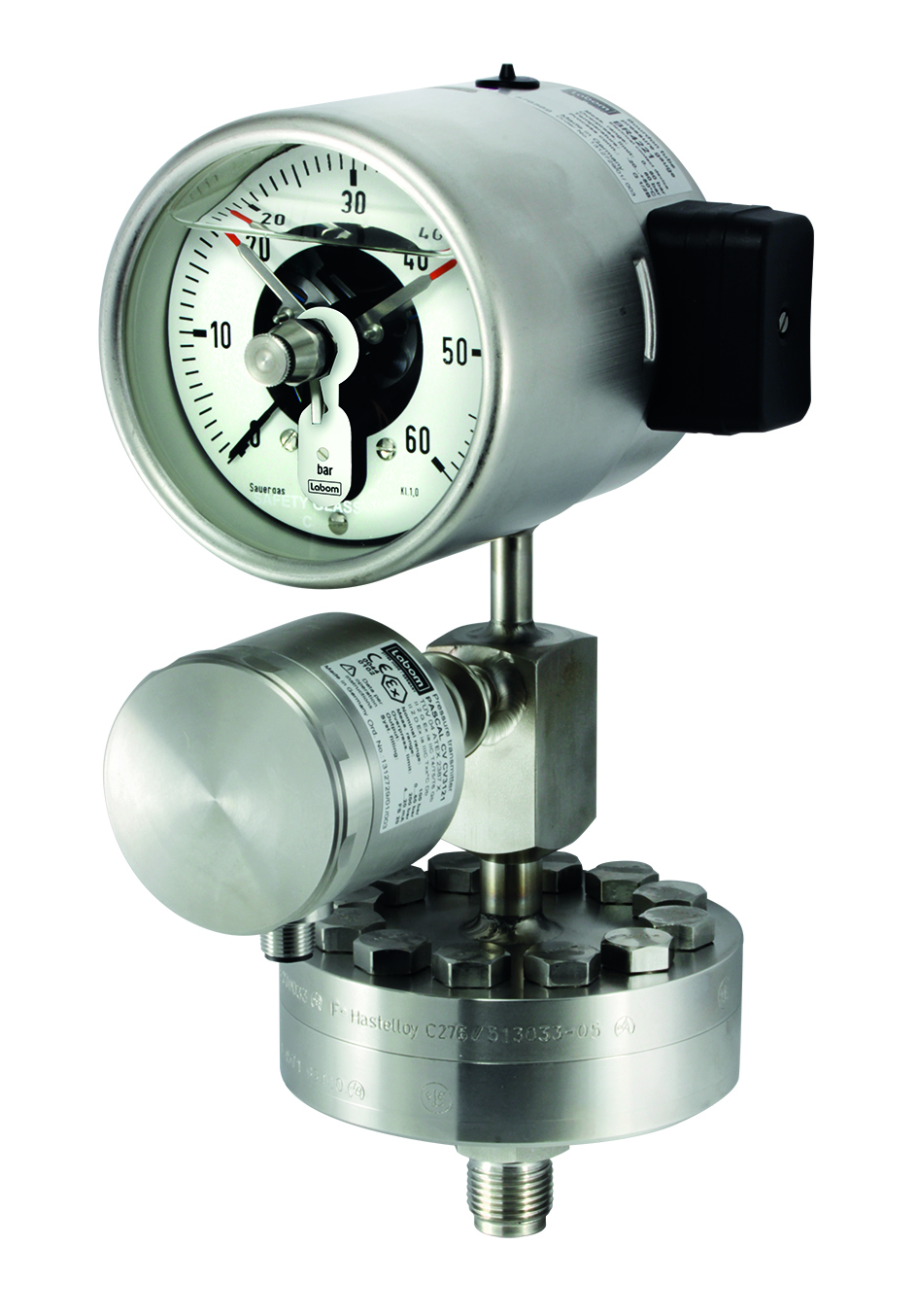 Prozessanschluss mit zwei Verfahren zur Druckmessung