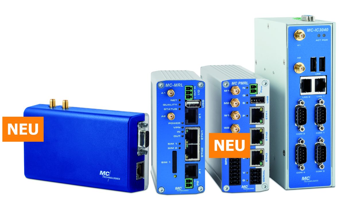 Erweiterte Produktpalette zur industriellen  Ethernet-Kommunikation über Mobilfunk