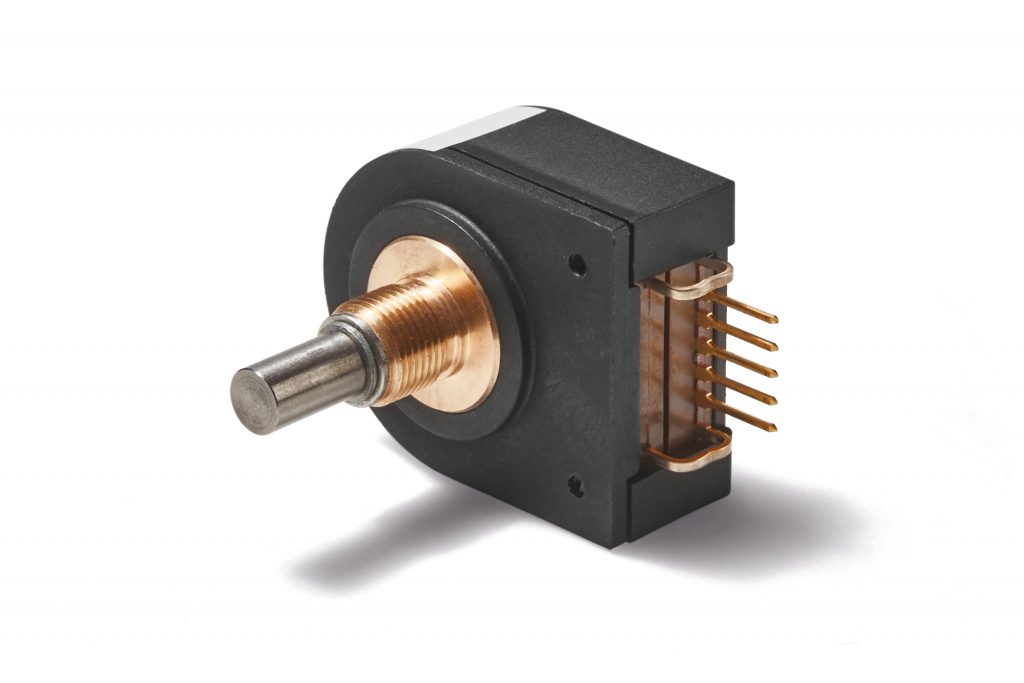 InkrementalDrehgeberSerie 1 16,9mm Einbautiefe hat der Kit Encoder SPTSM, der wahlweise ohne oder mit Durchgangsbohrung im Deckel geliefert wird.