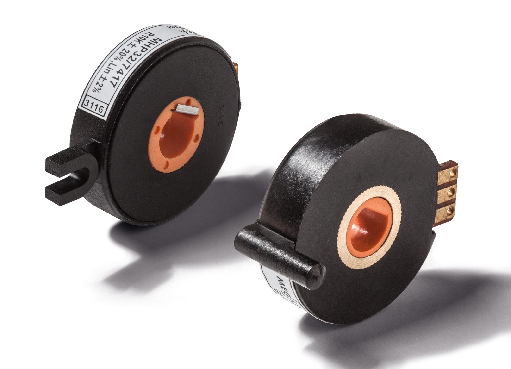 Kompakte Hohlwellen-Leitplastikpotentiometer