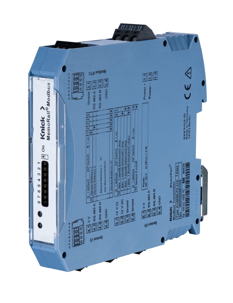 Transmitter für Memosens-Modbus-Integration 1 Bis zu 32 Transmitter können an einen Modbus-Master angeschlossen werden.