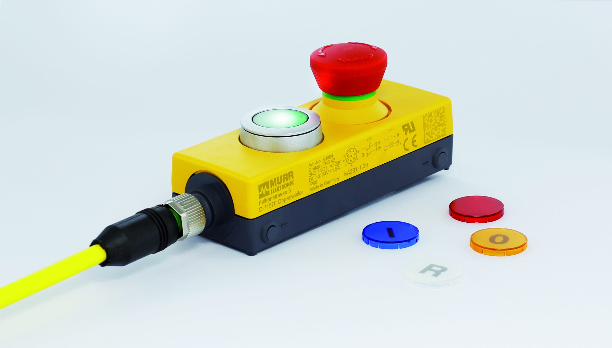 Not-Halt-Taster bietet Leuchteffekte