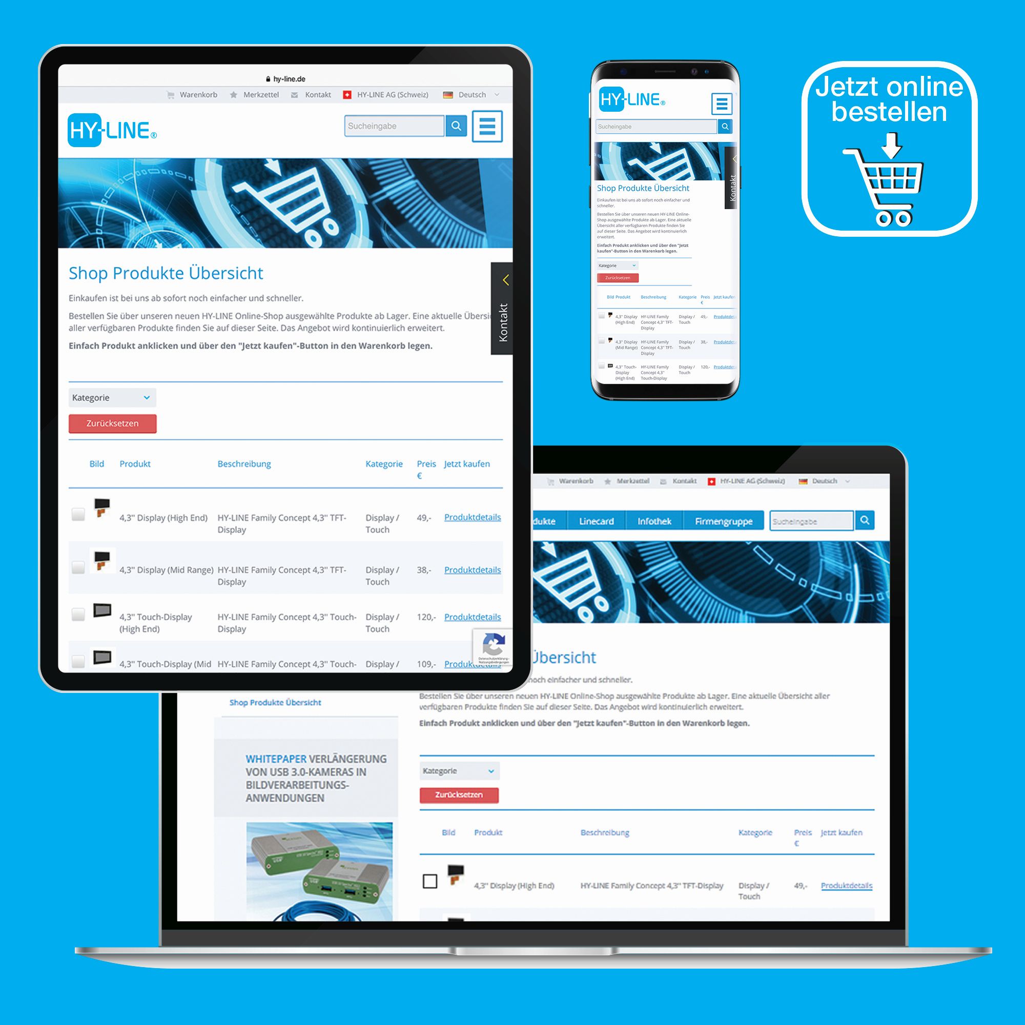 Neuer Online Shop von Hy-Line