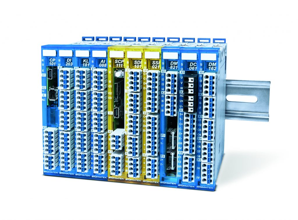 Safety für die Maschinen von morgen 2 Die kleine Bauform der Controller und I/O-Module des S-Dias-Safety-Systems unterstützen den Aufbau von Sicherheitslösungen für modulare Maschinen und Anlagen.