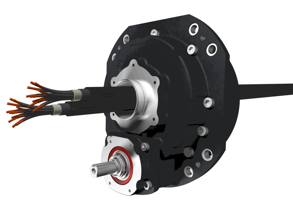 Präzise und zuverlässige Servogetriebe 1 Eine Besonderheit der RD_-C-Serie ist die großzügig dimensionierte Hohlwelle. Sie dreht sich konstruktionsbedingt mit der Abtriebsdrehzahl mit und bietet ausreichend Platz für K