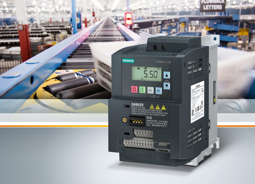 Umrichterreihe mit neuer Baugröße und Profinet 2 Neue Baugroesse und Profinet Konnektivitaet fuer Sinamics V Umrichter erleichtern Handling Simplified handling of Sinamics V converters with new frame size and Profinet connectivity 1