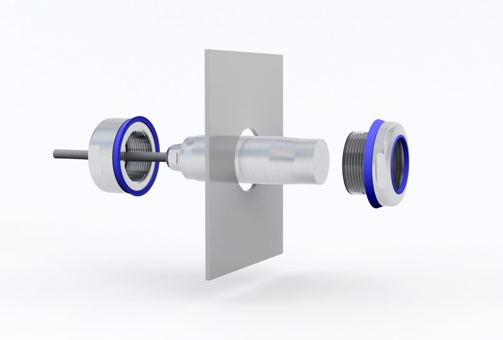 Anschlussseitig erf&uuml;llen die Ultraschallsensoren von PIL mit einem lebensmittelechten Kabel sowie einer hygienischen Kabelverschraubung alle Anforderungen der EHEDG.