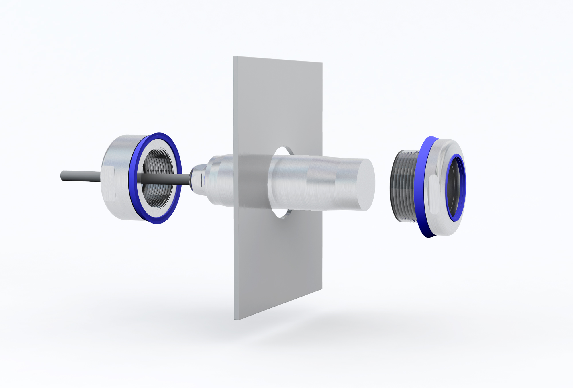 Montagehalterung für hygienischen Ultraschallsensor 6 Montagehalterung für hygienischen Ultraschallsensor