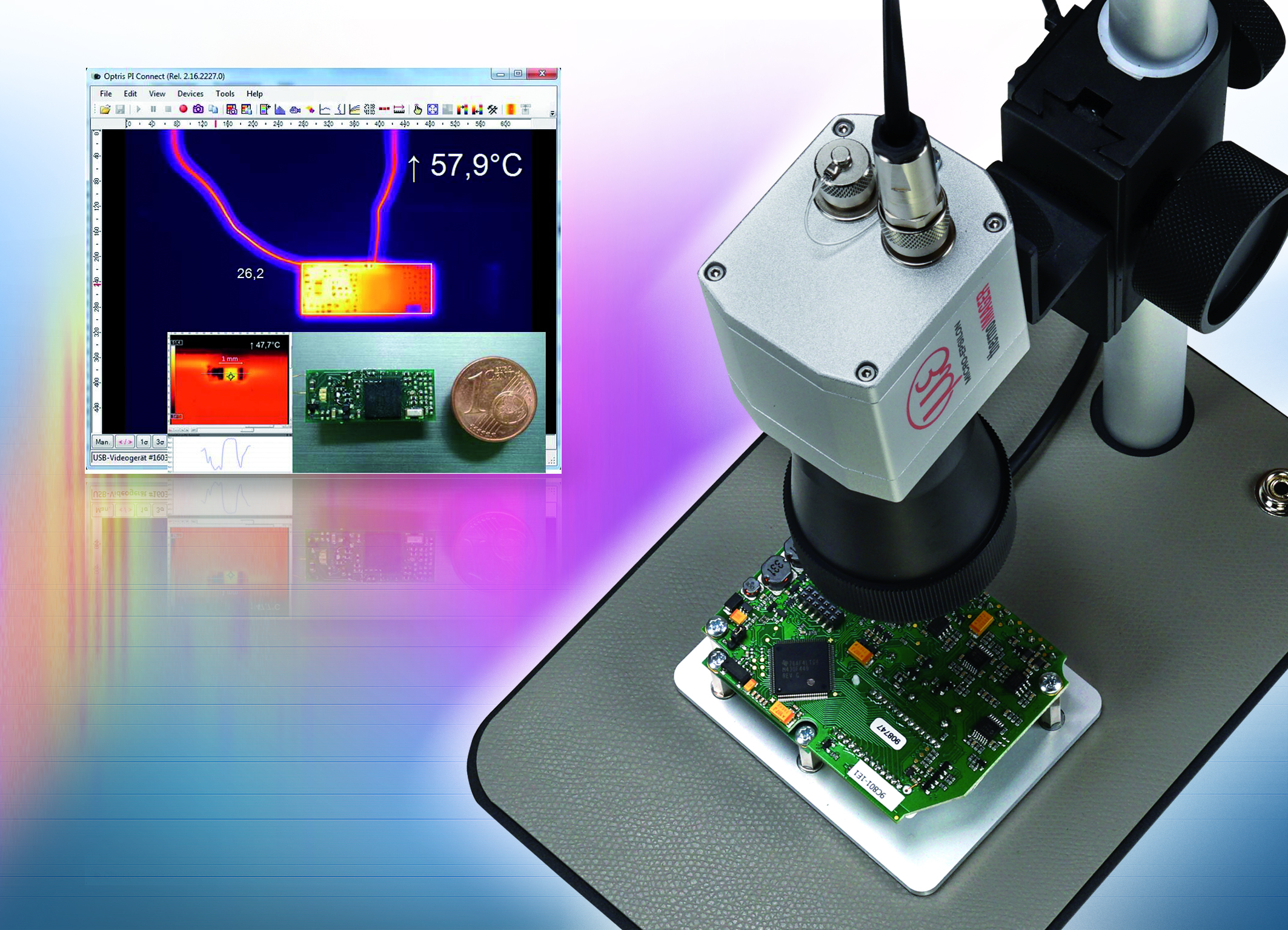 Mikroskopoptik zur Temperaturüberwachung