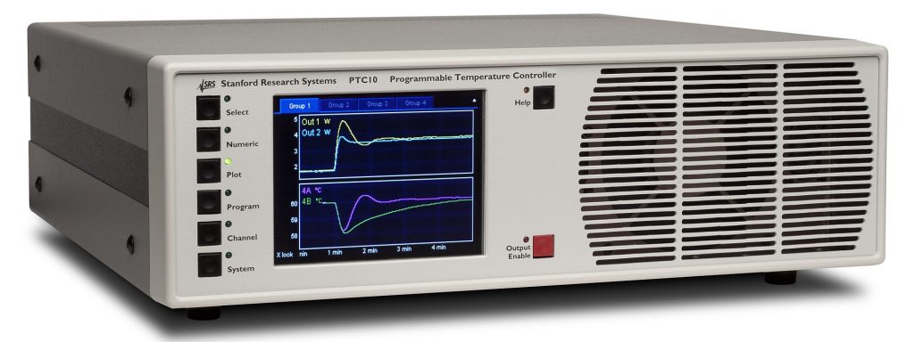 Variabler TemperaturController 1 Das LCD-Diplay zeigt die gemessenen Temperaturen numerisch oder graphisch dar.