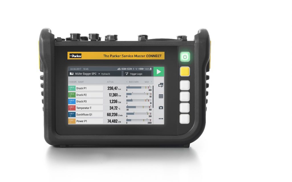 Diagnosesystem für Hydraulikanwendungen 1 Parker Hannifin PM T Master CONNECT