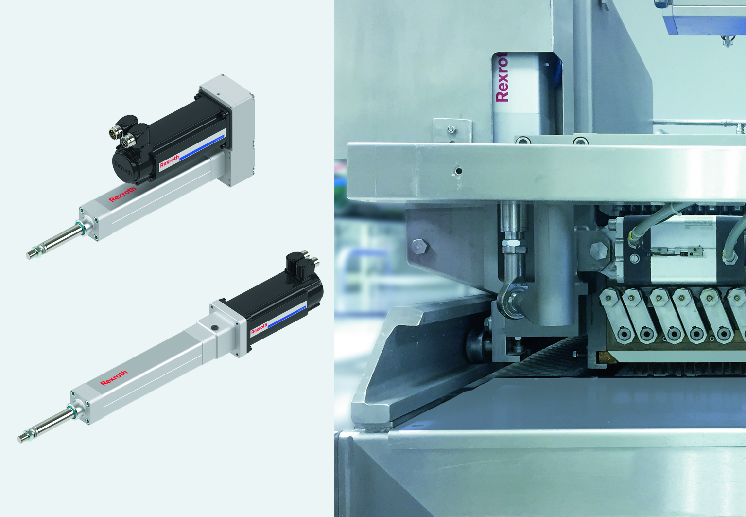Elektromechanische Zylinder für den Lebensmittelbereich 7 Elektromechanische Zylinder
für den Lebensmittelbereich