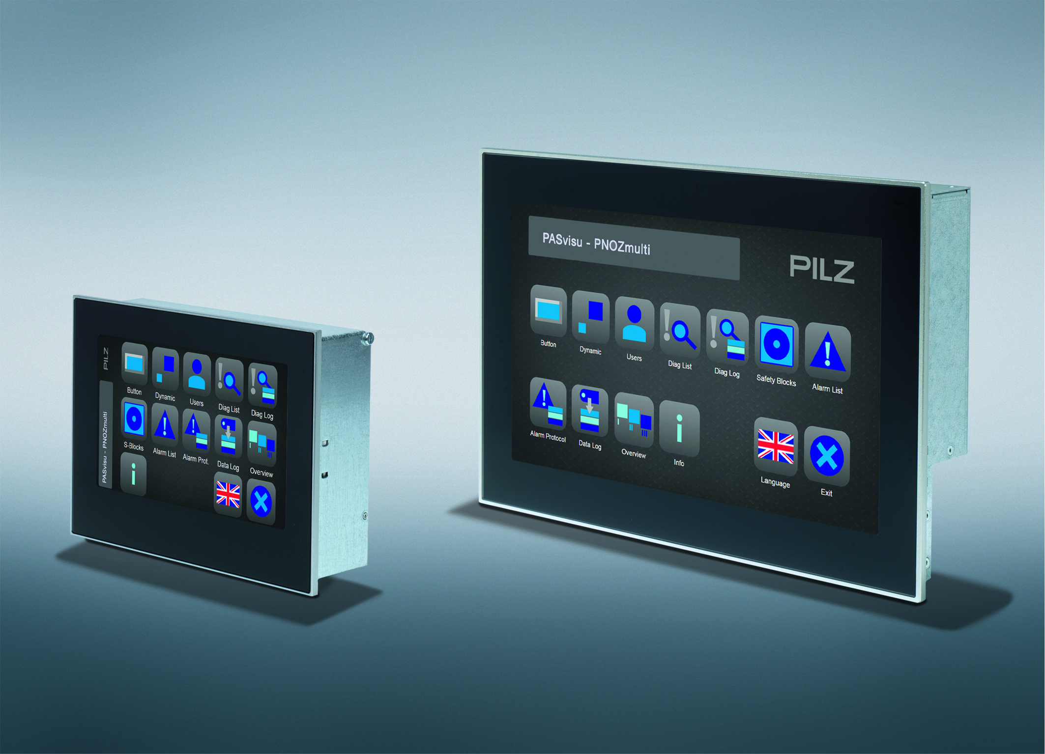 Robuste kapazitive Bedien-Terminals visualisieren Automatisierungsprozesse