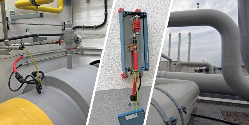 Koaxiale Anschlusstechnik 1 Die Coax-Connection Box wird oberirdisch installiert, die regelmäßige Prüfung kann so außerhalb des Ex-Bereiches durchgeführt werden.