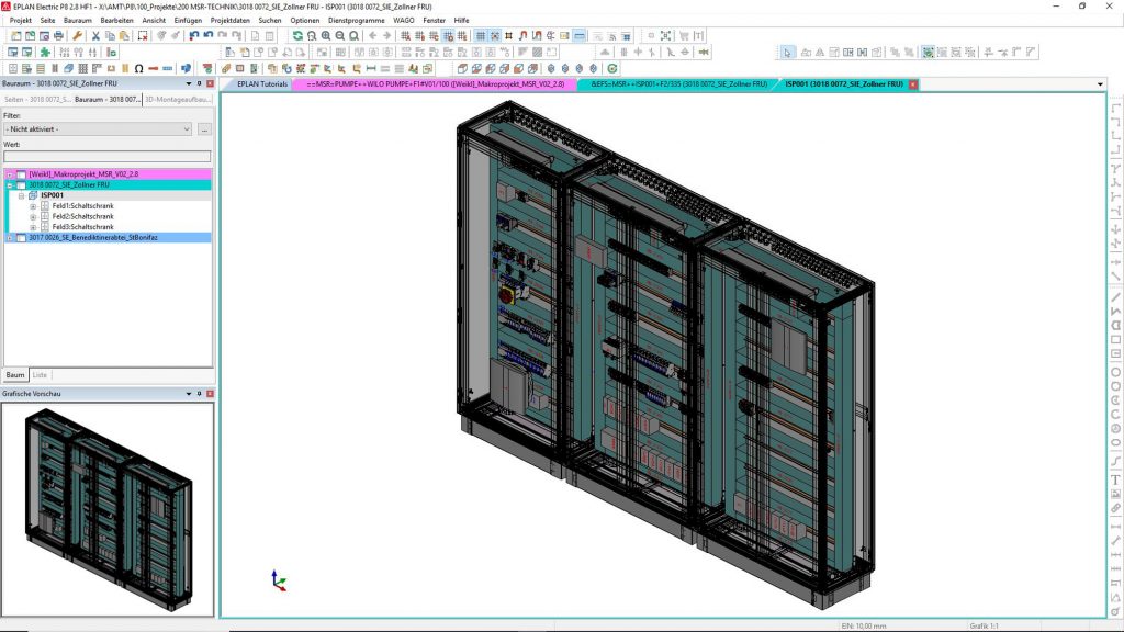 'Smarte' Schaltschrankplanung von Anfang an 2 Die Konstrukteure nutzen eine Drei-Bildschirm-Lösung und arbeiten durchgängig mit der Eplan Plattform - von Preplanning über Pro Panel bis zu Smart Wiring.