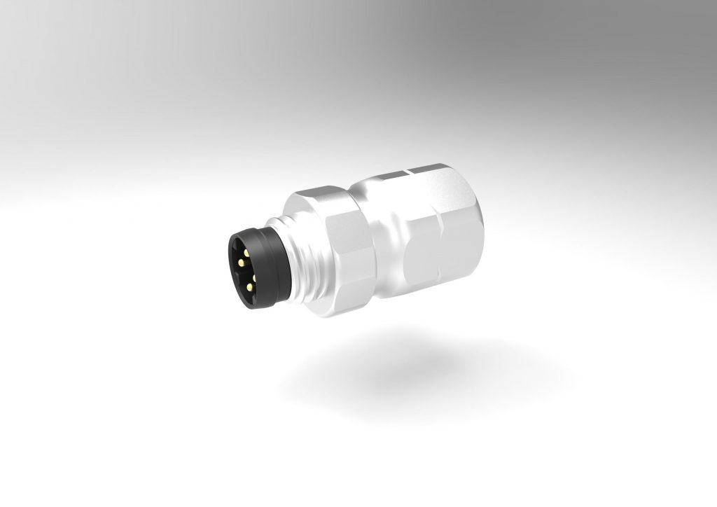 M8-Verbindungslösung mit
Edelstahl-Crimpflansch 1 Provertha