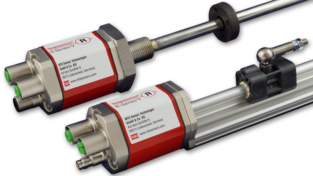 Positionssensoren mit intelligentem Assistenten 1 Die R-Serie V ist als Stab- und Profilform erhältlich, und verfügt über Profinet und EtherNet/IP Schnittstellen.